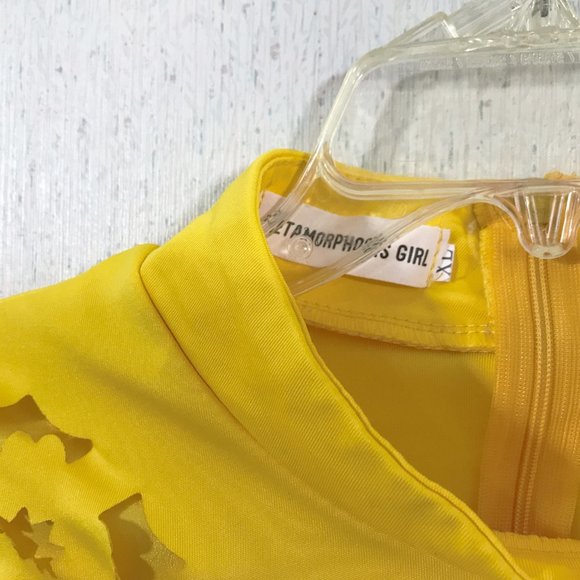 Cut Out Top Yellow Juniors XL - Picture 5 of 8